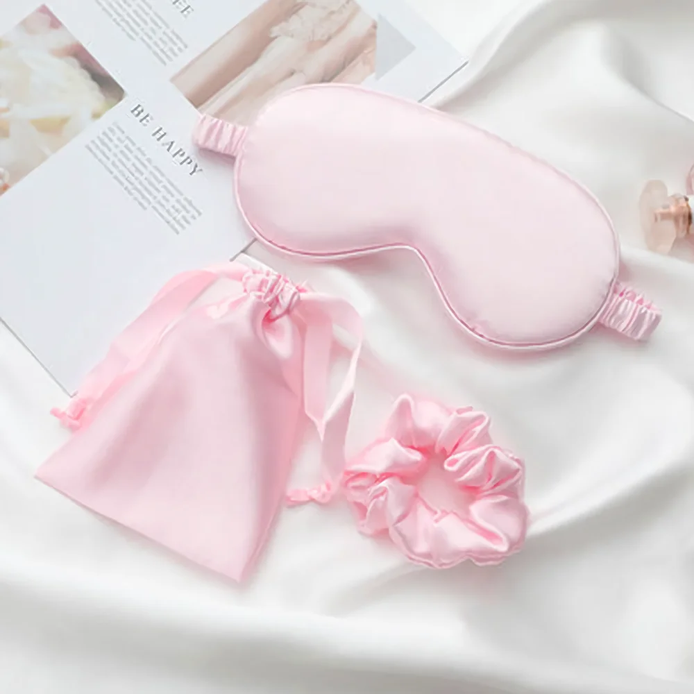 Máscara de Ojos de seda para dormir para mujer y hombre, siesta de viaje, ayuda a dormir mejor, parches suaves y cómodos a prueba de luz - Image 16