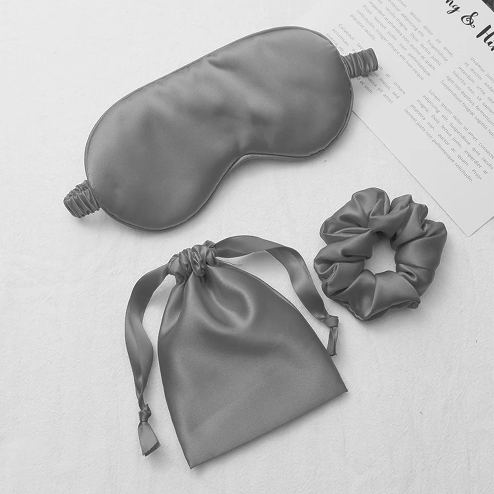 Máscara de Ojos de seda para dormir para mujer y hombre, siesta de viaje, ayuda a dormir mejor, parches suaves y cómodos a prueba de luz - Image 9