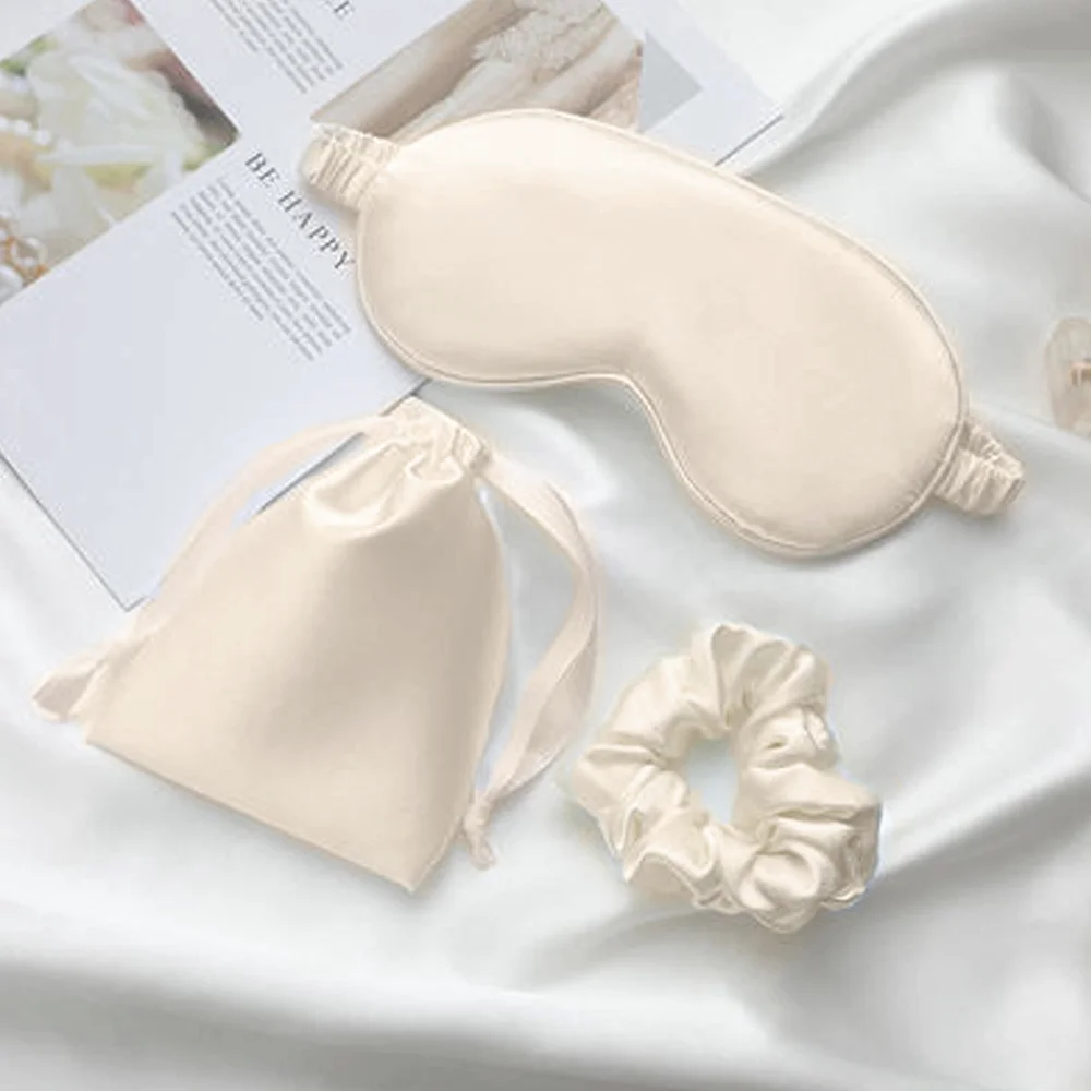 Máscara de Ojos de seda para dormir para mujer y hombre, siesta de viaje, ayuda a dormir mejor, parches suaves y cómodos a prueba de luz - Image 13