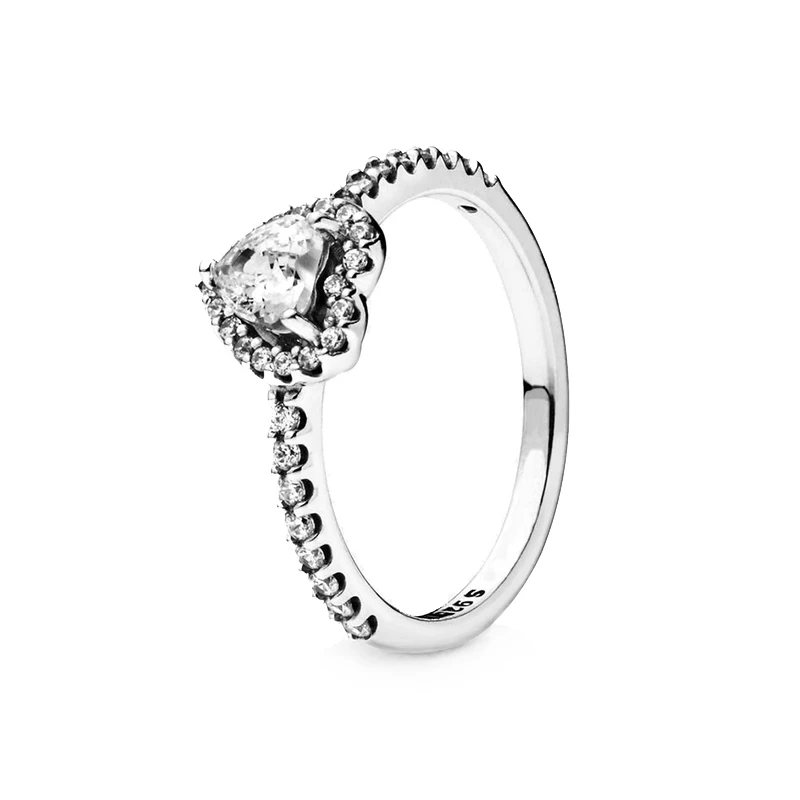 Nuevo superventas, anillo clásico de corazón de Disney compatible con Pandora, abalorio de lujo ligero, regalo de joyería de moda brillante - Image 26