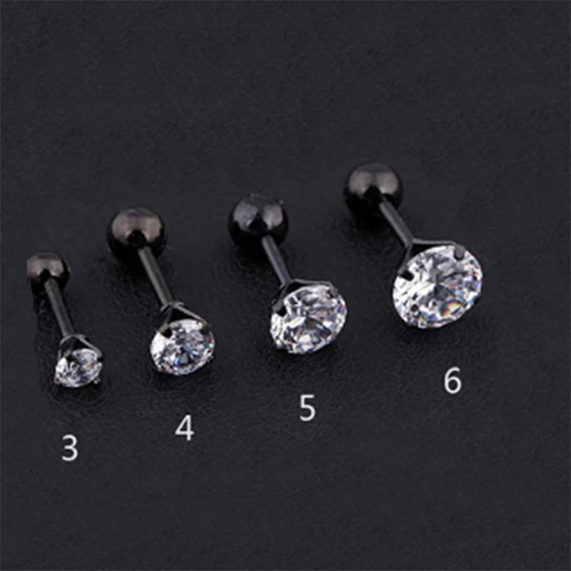 4 par/set de aretes de diamantes de imitación elegantes y brillantes: acero inoxidable hipoalergénico para glamour diario y occasi especiales - Image 8