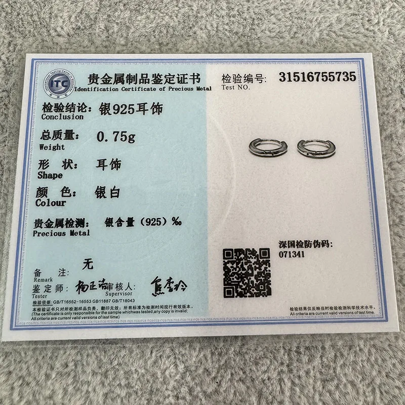 Plata de Ley 925 auténtica hebilla de oreja redonda bohemia minimalista para mujer pendiente de aro accesorios de joyería - Image 6