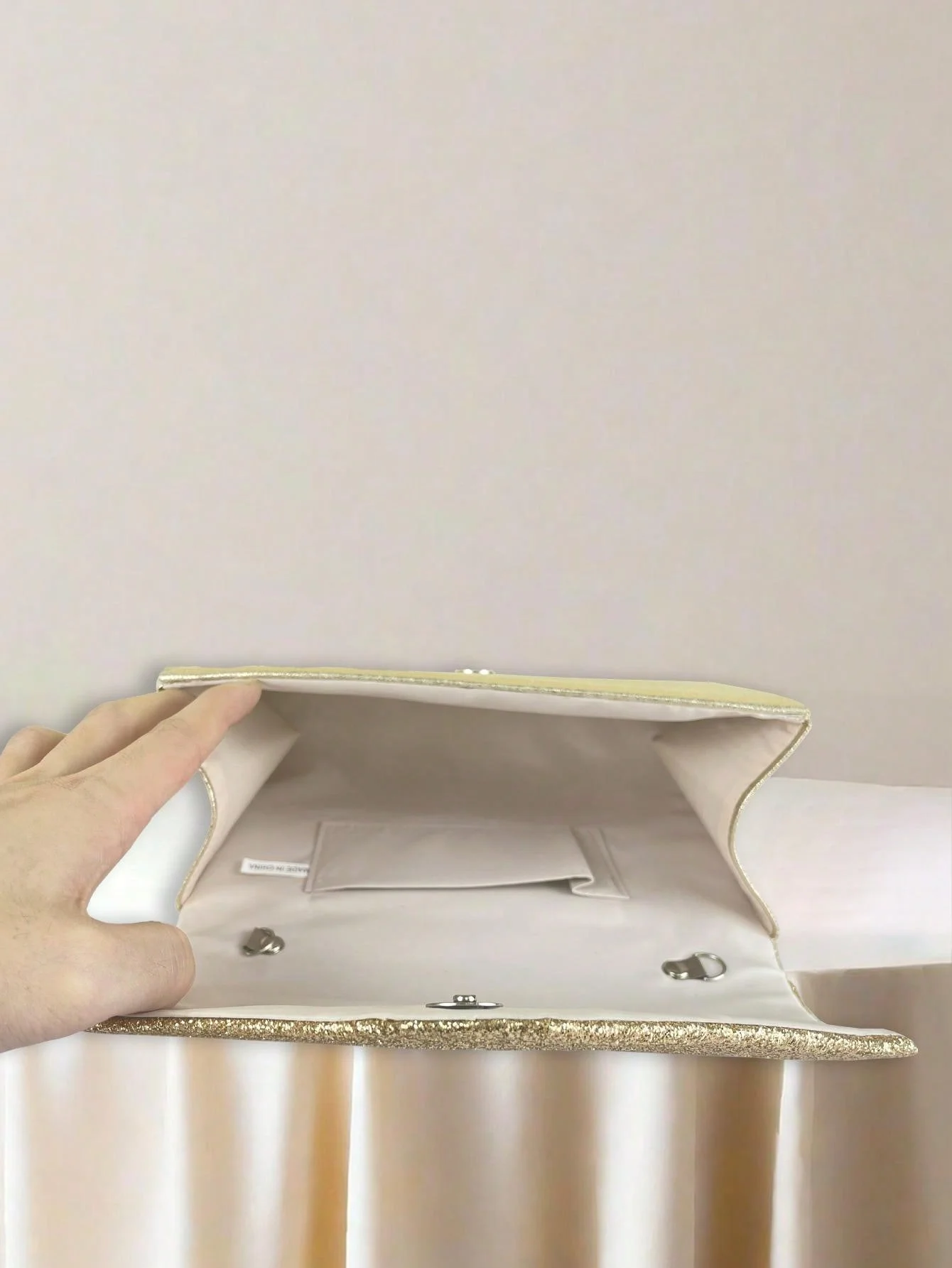 Bolso de noche con cadena de purpurina para niña de fiesta, glamoroso, elegante, exquisito, silencioso, lentejuelas de lujo, decoración brillante - Image 5