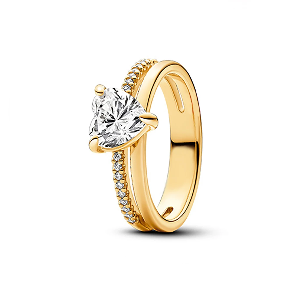 Nuevo superventas, anillo clásico de corazón de Disney compatible con Pandora, abalorio de lujo ligero, regalo de joyería de moda brillante - Image 52