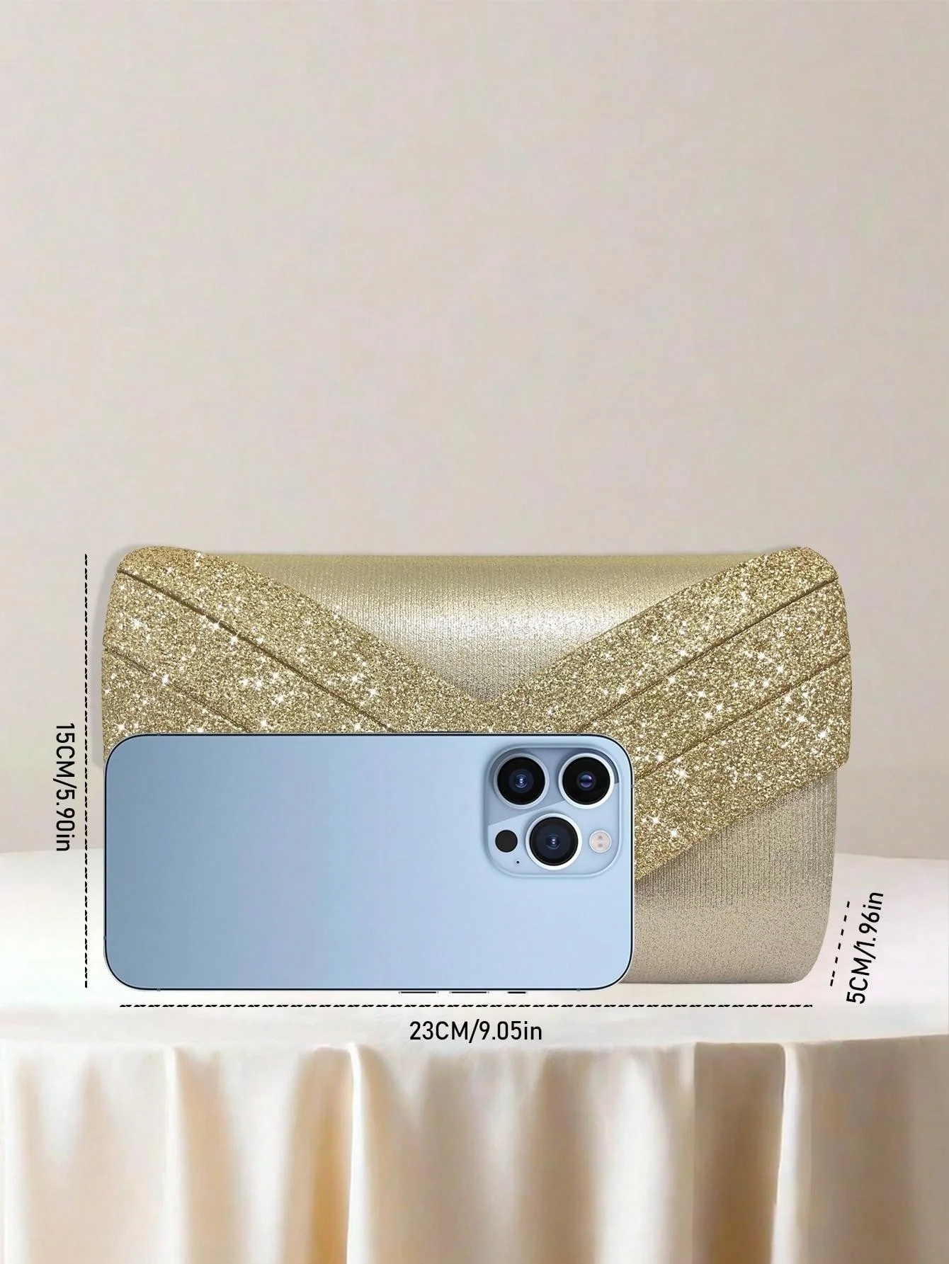 Bolso de noche con cadena de purpurina para niña de fiesta, glamoroso, elegante, exquisito, silencioso, lentejuelas de lujo, decoración brillante - Image 6