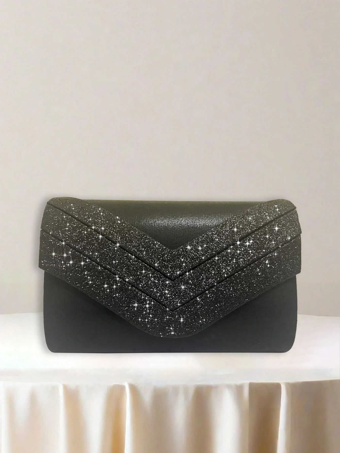 Bolso de noche con cadena de purpurina para niña de fiesta, glamoroso, elegante, exquisito, silencioso, lentejuelas de lujo, decoración brillante - Image 7