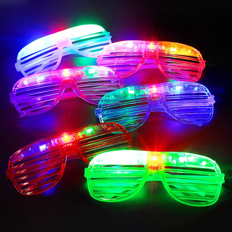 Gafas de neón LED para niños y adultos, anteojos de neón con 6 colores de neón que brillan en la oscuridad, regalos de cumpleaños, juguetes, recuerdos de fiesta, 10-50 piezas - Image 7
