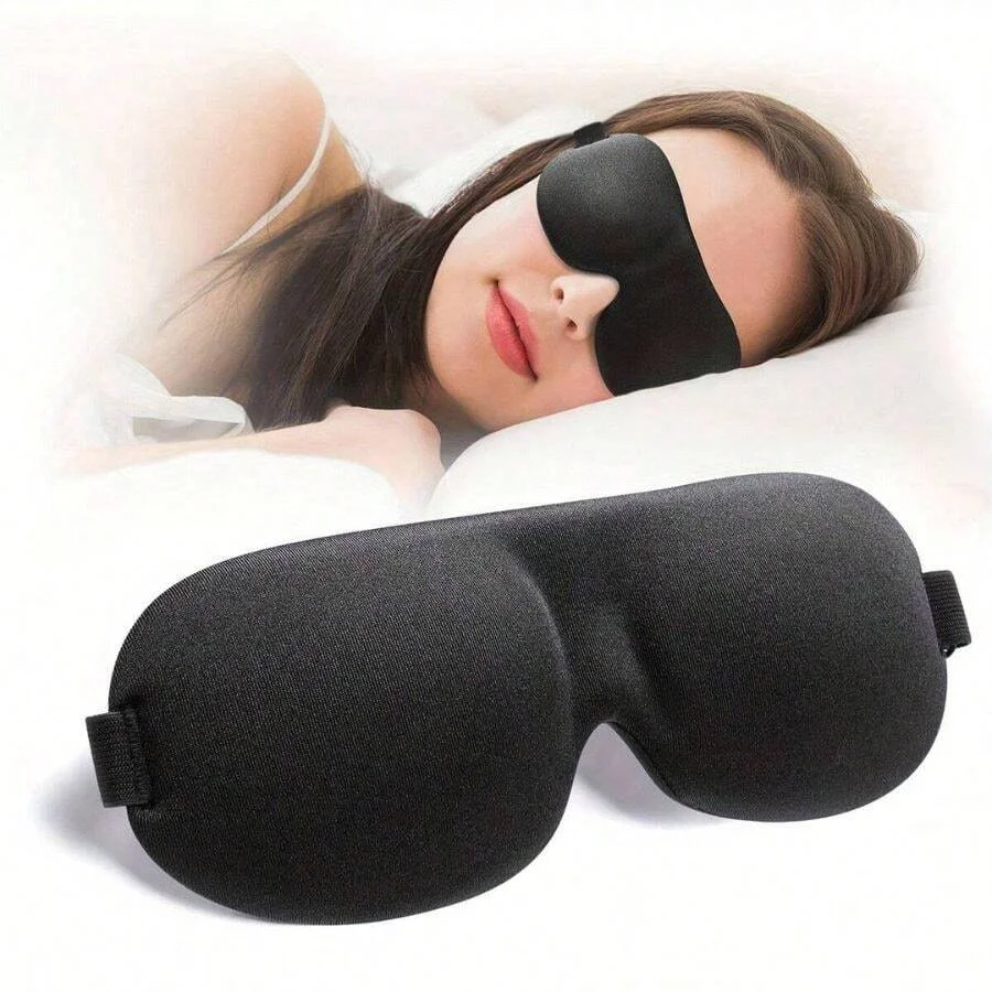 5/1pc máscara de ojos para dormir contorneada 3D 100% máscara de ojos con bloqueo de luz Material ultrasuave respetuoso con la piel cubierta de ojos transpirable regalo de fiesta