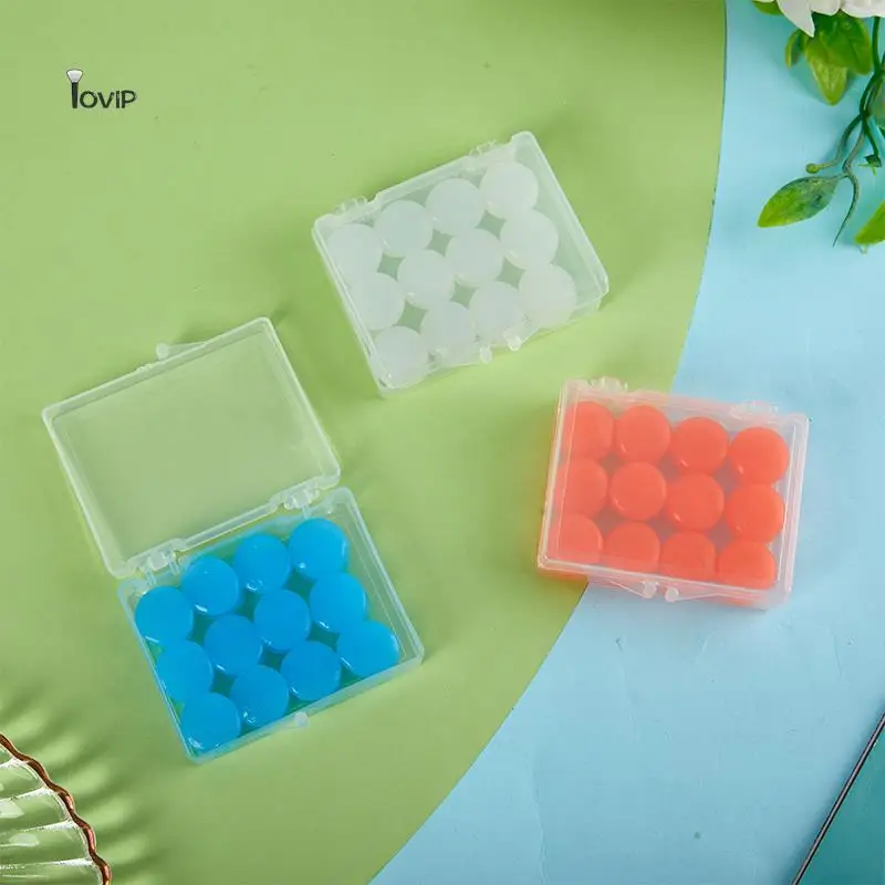 Tapones de silicona reutilizables para los oídos, 12 piezas, cera moldeable para natación, reducción de ruido, cancelación de ruido, protección para dormir - Image 3
