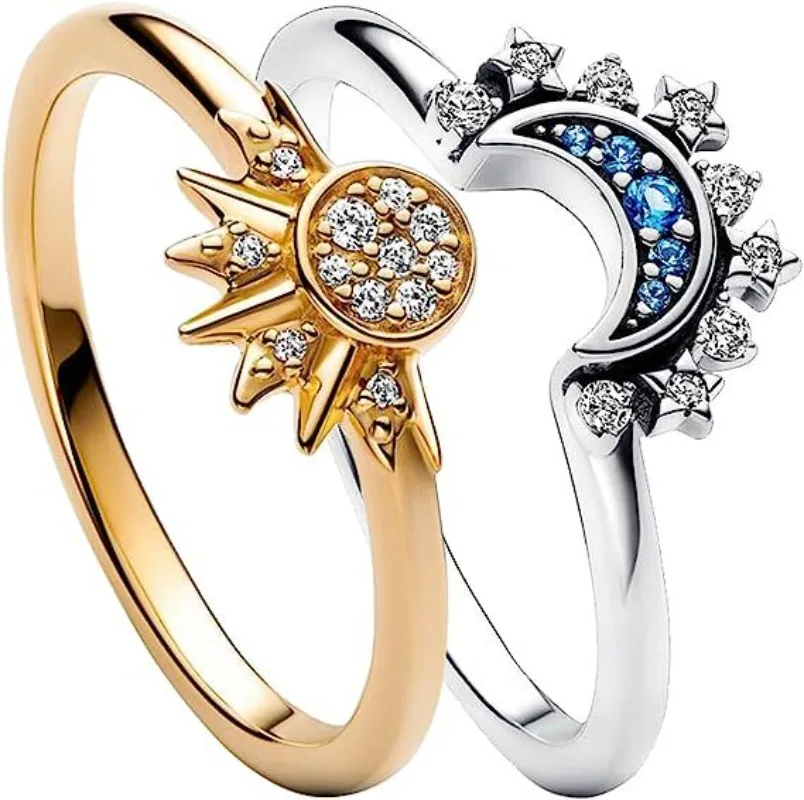 Nuevo superventas, anillo clásico de corazón de Disney compatible con Pandora, abalorio de lujo ligero, regalo de joyería de moda brillante - Image 2