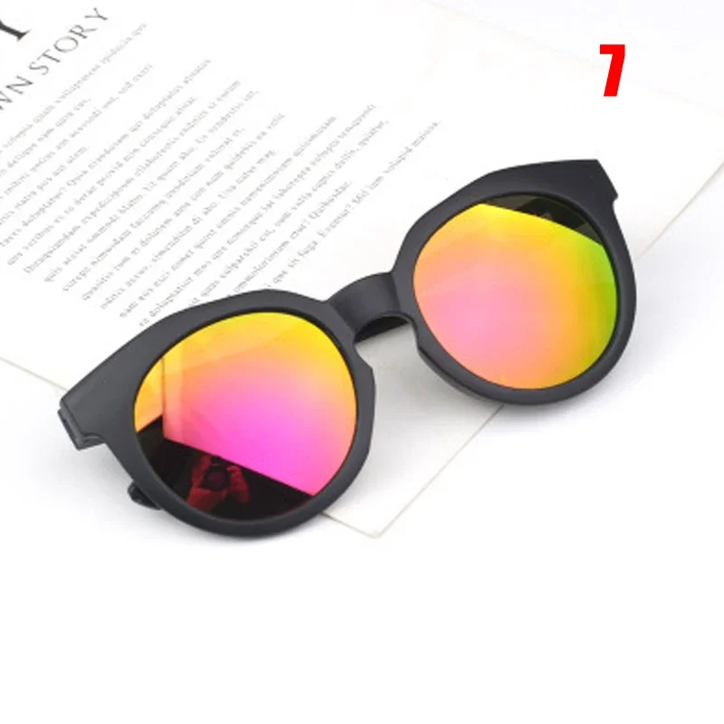 Gafas de sol coloridas con espejo reflectante para niños y niñas, anteojos de sol Retro, redondos, UV400, gran oferta - Image 8