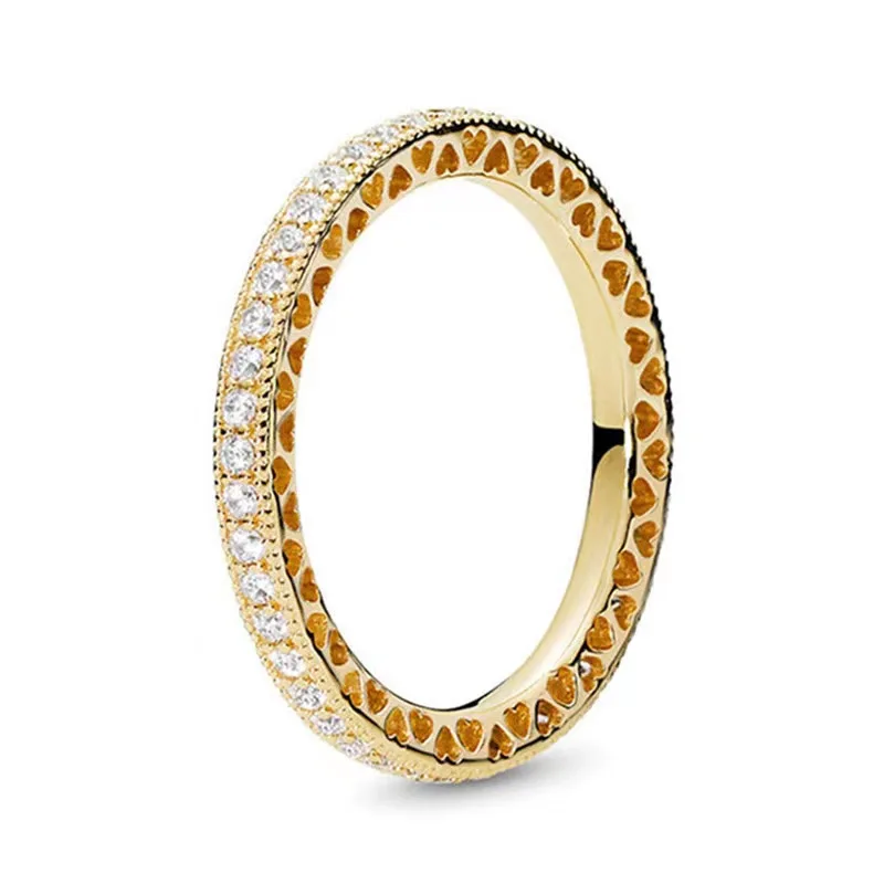 Nuevo superventas, anillo clásico de corazón de Disney compatible con Pandora, abalorio de lujo ligero, regalo de joyería de moda brillante - Image 17