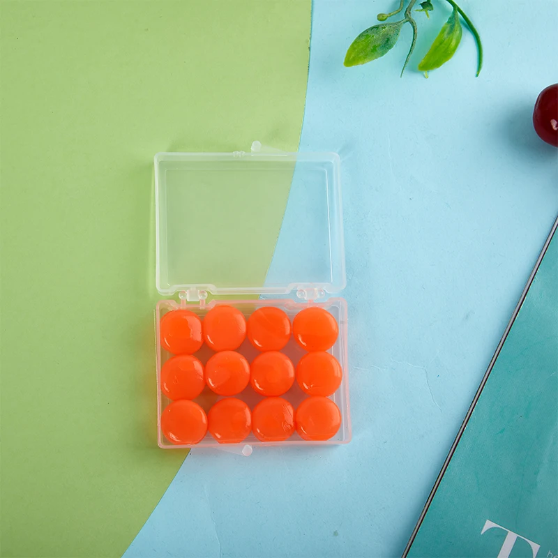 Tapones de silicona reutilizables para los oídos, 12 piezas, cera moldeable para natación, reducción de ruido, cancelación de ruido, protección para dormir - Image 8