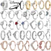 Nuevo superventas, anillo clásico de corazón de Disney compatible con Pandora, abalorio de lujo ligero, regalo de joyería de moda brillante