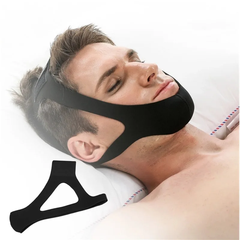 Cinturón Triangular antirronquidos para hombres y mujeres, correa de barbilla, protector bucal, mejor respiración, salud, alivio del ronquido, vendaje, ayuda para dormir - Image 2