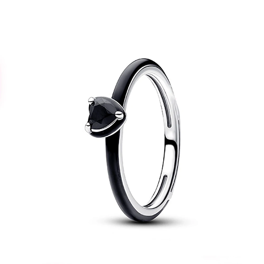 Nuevo superventas, anillo clásico de corazón de Disney compatible con Pandora, abalorio de lujo ligero, regalo de joyería de moda brillante - Image 3