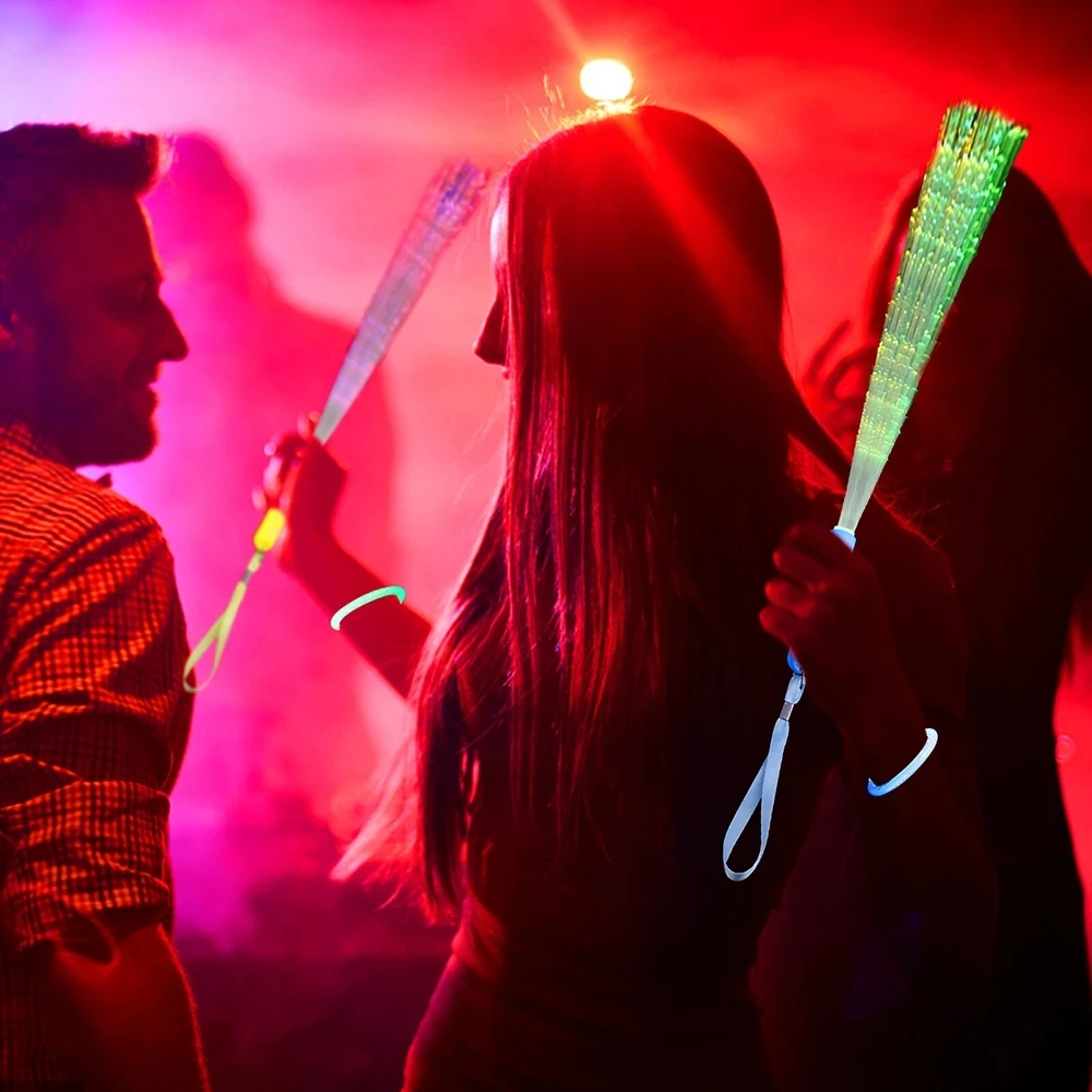 Barra luminosa LED de fibra de colores, juguete de 12/24/48 piezas, accesorios de luz nocturna para fiesta, regalo de cumpleaños y navidad, regalos para fiesta de boda - Image 4