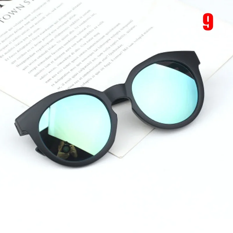 Gafas de sol coloridas con espejo reflectante para niños y niñas, anteojos de sol Retro, redondos, UV400, gran oferta - Image 11
