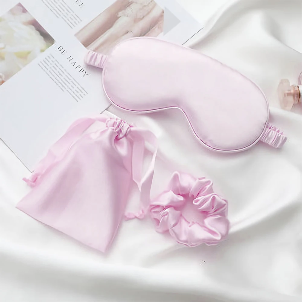 Máscara de Ojos de seda para dormir para mujer y hombre, siesta de viaje, ayuda a dormir mejor, parches suaves y cómodos a prueba de luz - Image 20