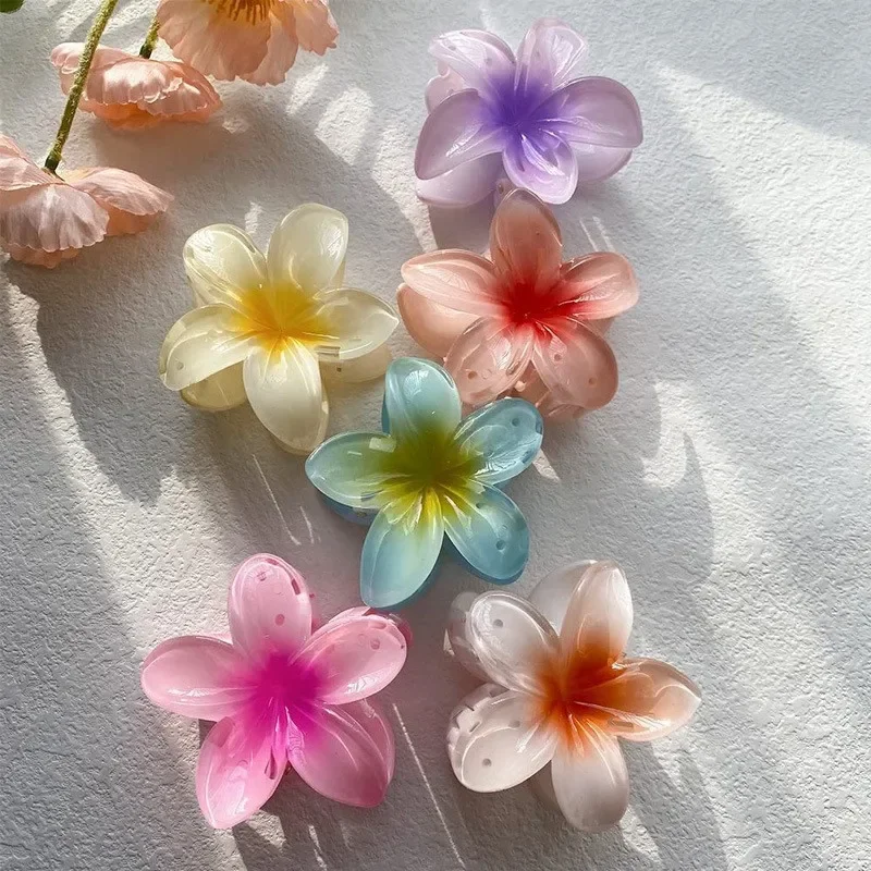 Pinza para el pelo con flor de lirio para mujer, accesorio Floral para el pelo, estilo bohemio, ideal para vacaciones en la playa, regalo - Image 4
