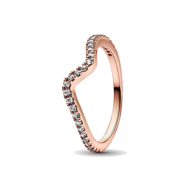 Nuevo superventas, anillo clásico de corazón de Disney compatible con Pandora, abalorio de lujo ligero, regalo de joyería de moda brillante - Image 22