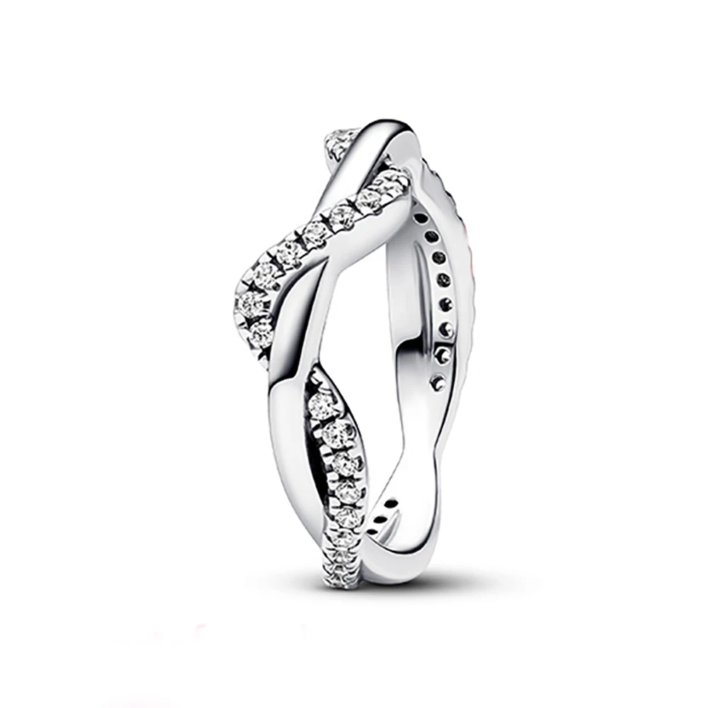 Nuevo superventas, anillo clásico de corazón de Disney compatible con Pandora, abalorio de lujo ligero, regalo de joyería de moda brillante - Image 27
