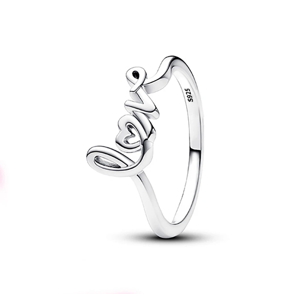 Nuevo superventas, anillo clásico de corazón de Disney compatible con Pandora, abalorio de lujo ligero, regalo de joyería de moda brillante - Image 49