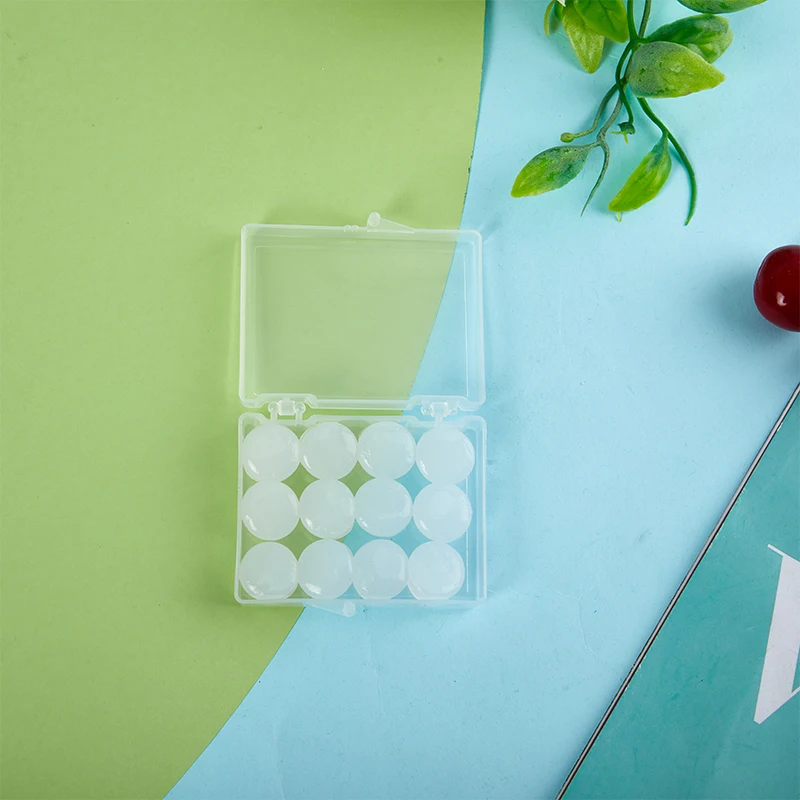 Tapones de silicona reutilizables para los oídos, 12 piezas, cera moldeable para natación, reducción de ruido, cancelación de ruido, protección para dormir - Image 9