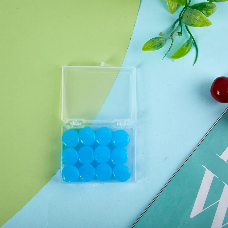 Tapones de silicona reutilizables para los oídos, 12 piezas, cera moldeable para natación, reducción de ruido, cancelación de ruido, protección para dormir - Image 7