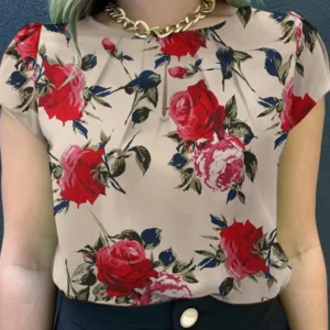 ZANZEA Bohemia-Blusa de manga corta con estampado Floral para mujer, camisa Vintage para fiesta y vacaciones, Tops informales para playa, 2024