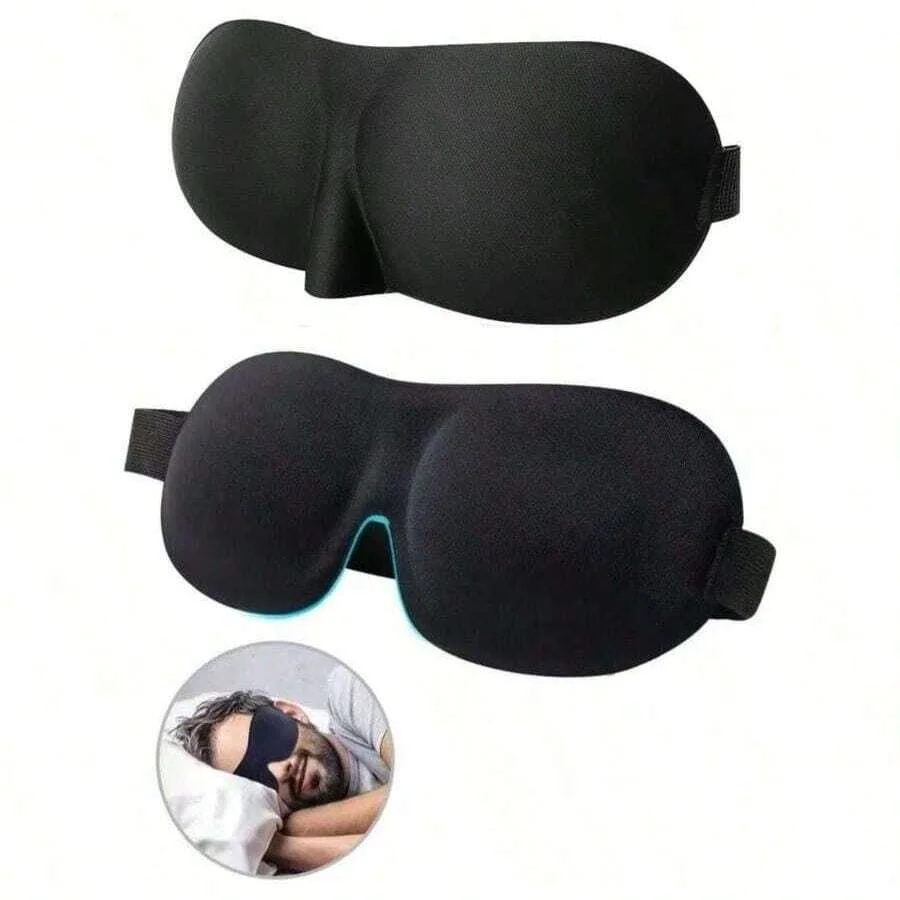 5/1pc máscara de ojos para dormir contorneada 3D 100% máscara de ojos con bloqueo de luz Material ultrasuave respetuoso con la piel cubierta de ojos transpirable regalo de fiesta - Image 3