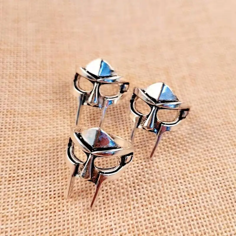 Anillos góticos de Hip Hop MF DOOM para hombres, estilo Punk de Gladiador, Faraón Egipcio, anillo masculino, joyería Retro clásica, accesorios de fiesta - Image 3