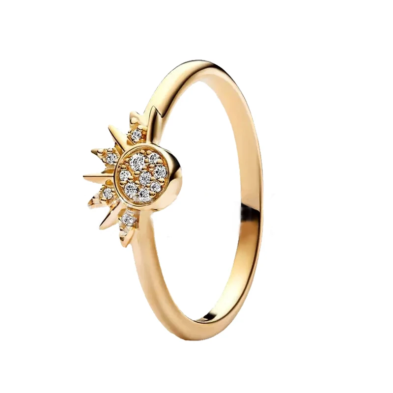 Nuevo superventas, anillo clásico de corazón de Disney compatible con Pandora, abalorio de lujo ligero, regalo de joyería de moda brillante - Image 8