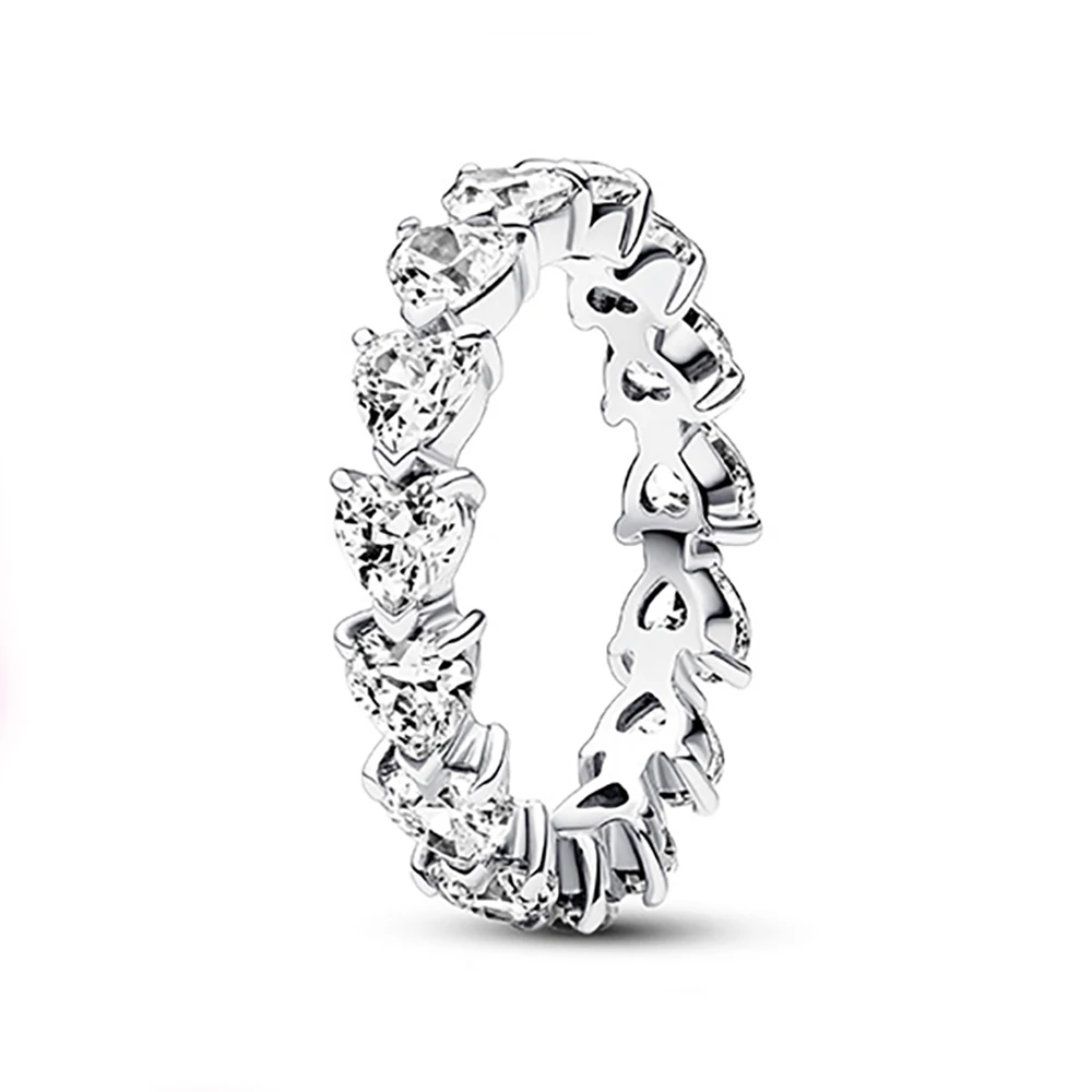 Nuevo superventas, anillo clásico de corazón de Disney compatible con Pandora, abalorio de lujo ligero, regalo de joyería de moda brillante - Image 20